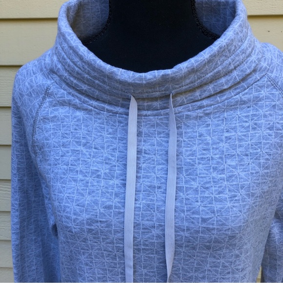 T by Talbots Funnel Neck Gray Top, Size M - Picture 2 of 12